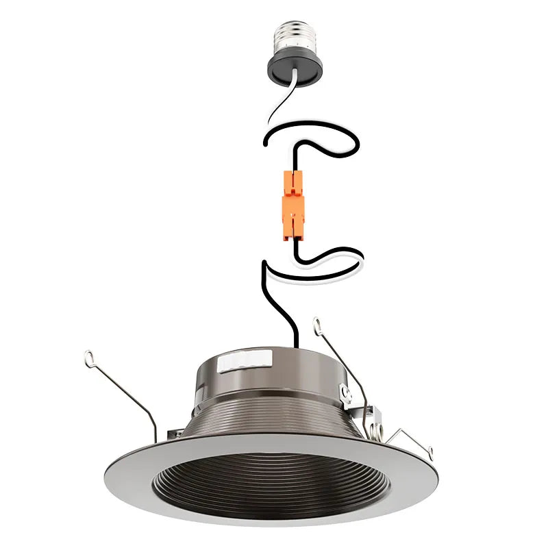 Westgate RDMF6-MCT5-ORB 8W/10W/13W LED 6" Round Deep Baffle Recessed Oil Rubbed Bronze Trim 27K/30K/35K/40K/50K 120V