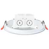 Westgate RSL6-JB-MCT5 12W LED 6" Slim Snap-In Canless Recessed Light with J-Box White Finish 27K/30K/35K/40K/50K 120V