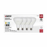 Satco S11781 13BR40/LED/5CCT/E26/120V/4PK 13W BR40 LED Flood 100° 27K/30K/35K/40K/50K Dimmable 90+CRI E26 120V (4-Pack)