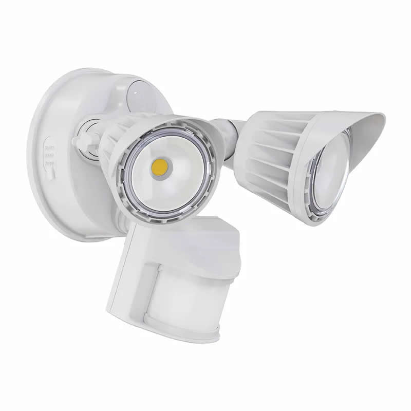 Westgate SL-20W-MCT-WH-P 20W LED Security Light White Finish 30K/40K/50K with PIR Sensor 120-277V