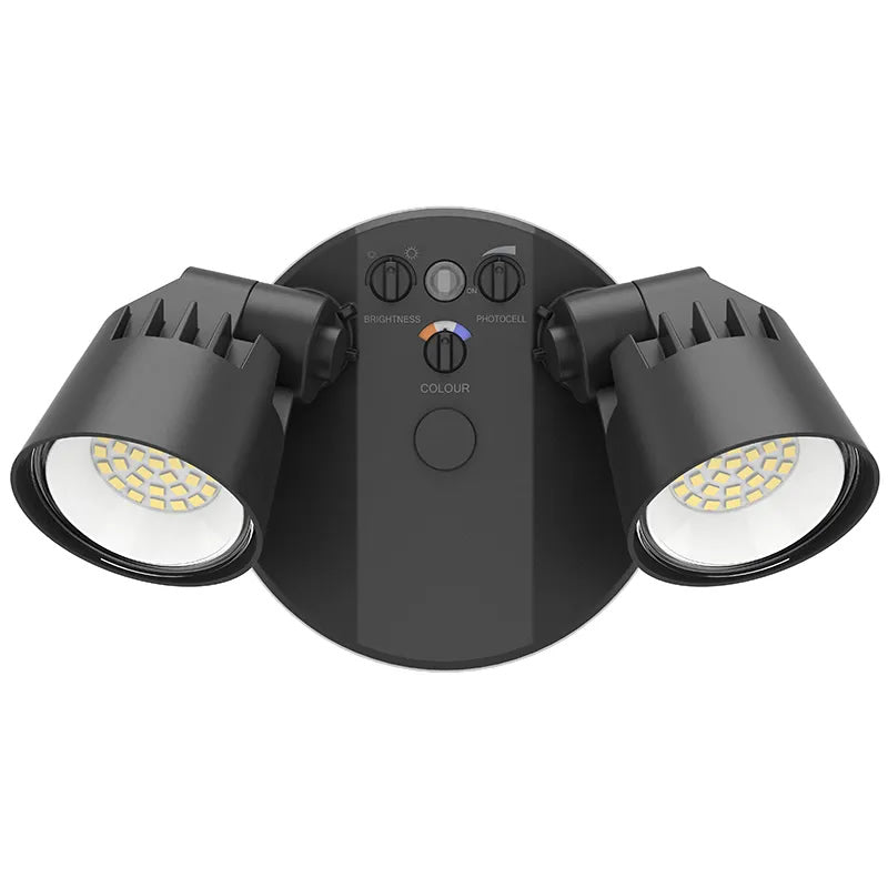 Westgate SLX-2H-MCTP-BK-D 16W-25W LED Outdoor Black Security Light 30K/40K/50K Dimmable 120V