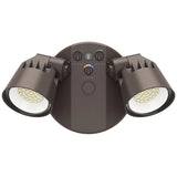 Westgate SLX-2H-MCTP-BR-D 16W-25W LED Outdoor Bronze Security Light 30K/40K/50K Dimmable 120V