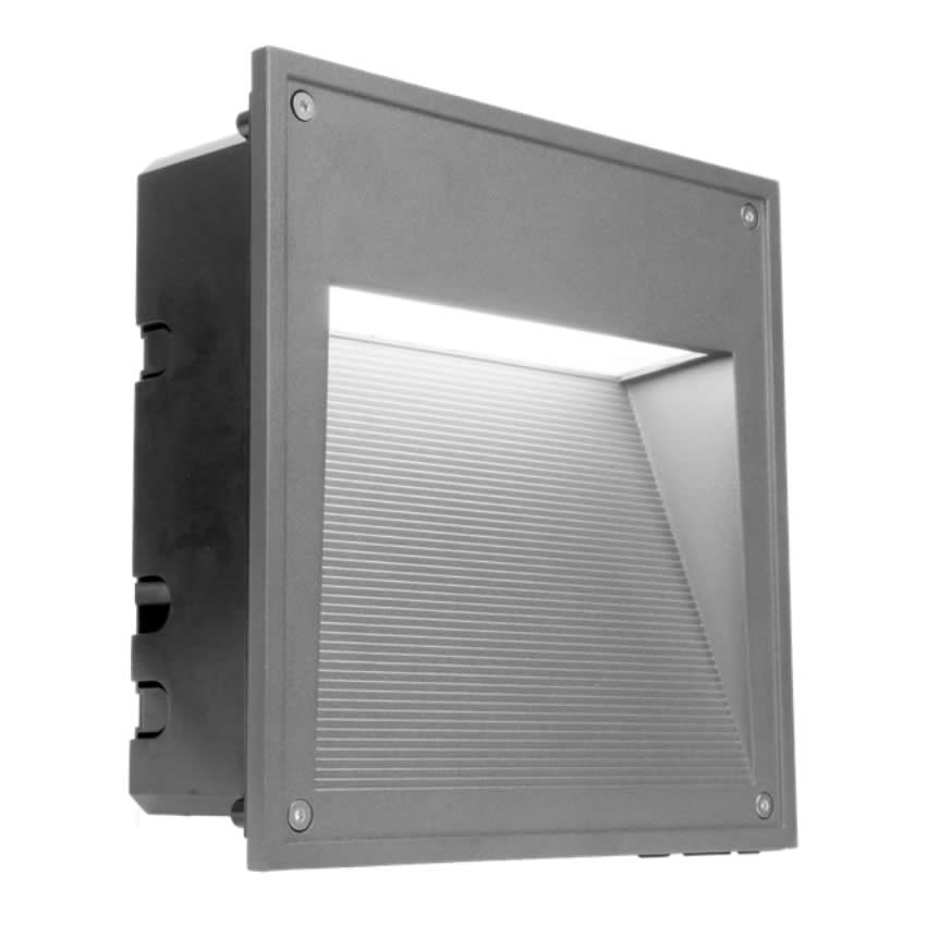 Westgate STP-10X10-MCTP-GY 10W/18W/25W LED Wall/Step Light Grey Finish 35K/40K/50K 120-277V