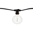Bulbrite 812123 Bulbrite 14-foot String Light Kit with Clear Shatter Resistant Globe G16 LED Light Bulbs