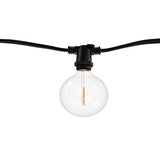 Bulbrite 812123 Bulbrite 14-foot String Light Kit with Clear Shatter Resistant Globe G16 LED Light Bulbs