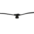 Bulbrite 812480 48' STRING LIGHT 15 SOCKETS 36" SPACING E26 BLACK - NO BULBS