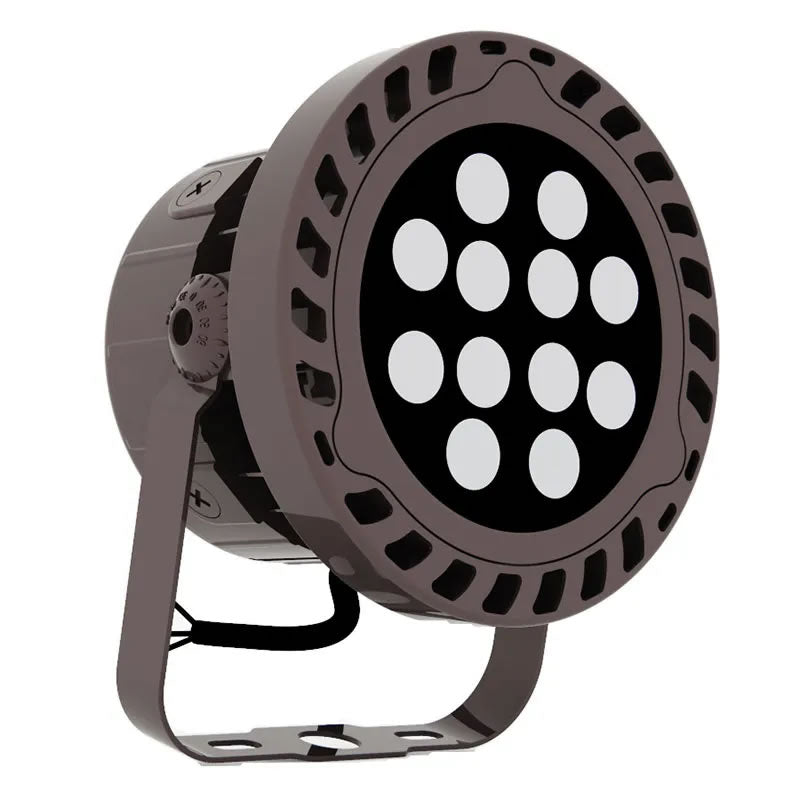 Westgate TC-FL-36W-RGBW-BT-BR 36-Watt LED RGBW Flood Light with U-Bracket Mount Bronze Finish 120-277V