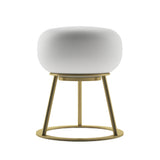 Kibun K70301 TRIPOD Rechargeable Cordless LED Table Lamp, 3-Levels Brightness Touch Sensor Control, Brushed Brass