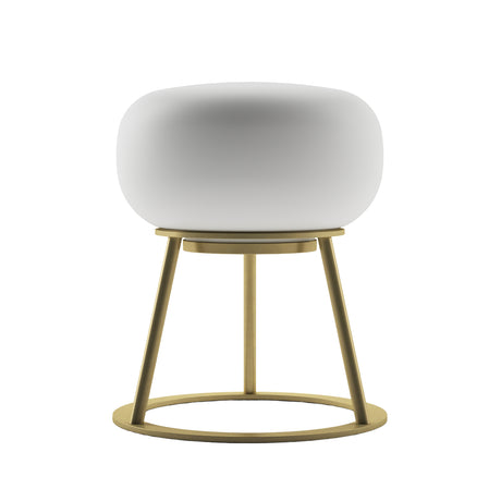 Kibun K70301 TRIPOD Rechargeable Cordless LED Table Lamp, 3-Levels Brightness Touch Sensor Control, Brushed Brass