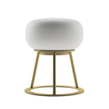 Kibun K70301 TRIPOD Rechargeable Cordless LED Table Lamp, 3-Levels Brightness Touch Sensor Control, Brushed Brass
