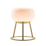 Kibun K70301 TRIPOD Rechargeable Cordless LED Table Lamp, 3-Levels Brightness Touch Sensor Control, Brushed Brass
