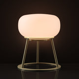 Kibun K70301 TRIPOD Rechargeable Cordless LED Table Lamp, 3-Levels Brightness Touch Sensor Control, Brushed Brass