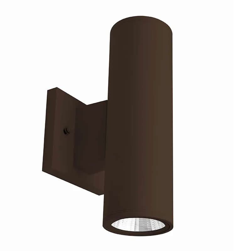 Westgate WMC2-UDL-MCT-BR-DT 12W 2x10-Inch LED Up/Down Cylinder Light Bronze Finish 30K/40K/50K 120V