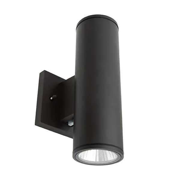 Westgate WMC3-UDL-MCT-BK-DT 18W 3x10-Inch LED Cylinder Up/Down Light Black Finish 30K/40K/50K 120V