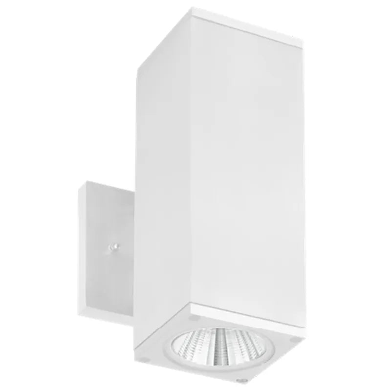 Westgate WMCS-UDL-RGBW-WH 24W 4x12-Inch LED Square Cylinder Up/Down Light White Finish RGBW 120V