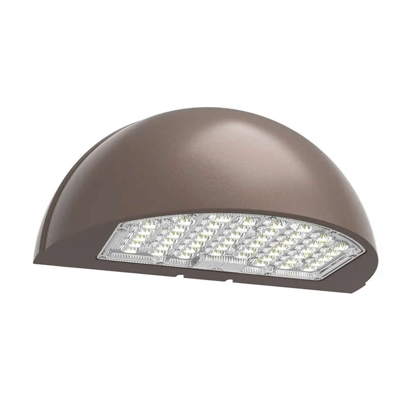 Westgate WPMX-24-40W-MCTP-SR 24W/32W/40W LED Wall Pack Half-Moon Bronze Finish 30K/40K/50K 120-277V