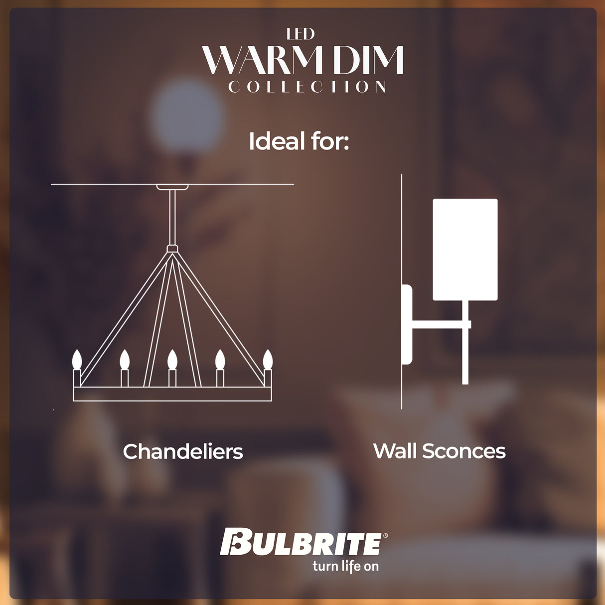 Bulbrite 862887 Bulbrite 5 Watt LED G16 Light Bulbs, Warm Dimming 3000K (Soft White) - 1800K (Candlelight), 500 Lumens, (4 Pack)