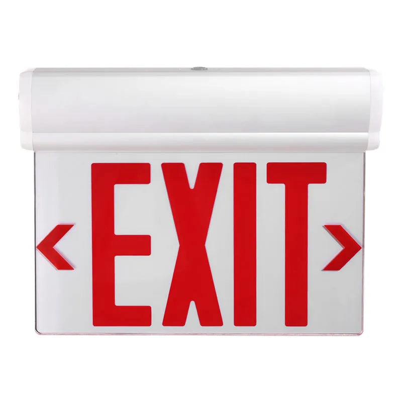 Westgate XT-EL1RCA-EM-WH LED Edgelit Exit Sign Single Face Red Letters White Housing 120-277V