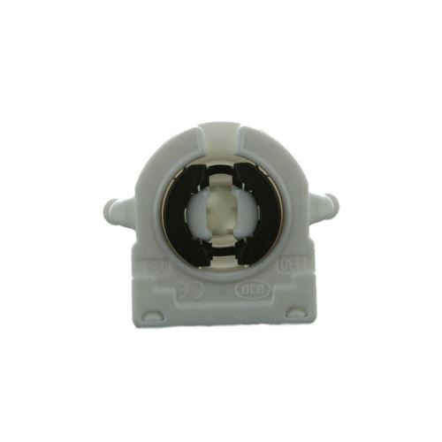 LH0482 Unshunted, rotary locking, medium bipin lamp holder/socket with rear split pin mounting