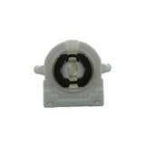 LH0482 Unshunted, rotary locking, medium bipin lamp holder/socket with rear split pin mounting