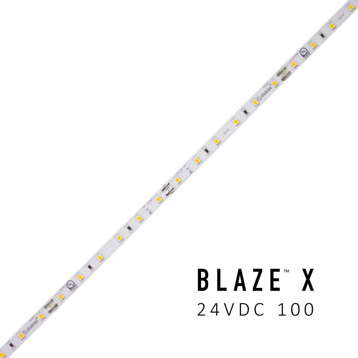 Diode LED DI-24V-BLX1-35-016 16.4ft Spool Blaze X 100+ Lumen Per Foot LED Tape Light 3500K 24V DC