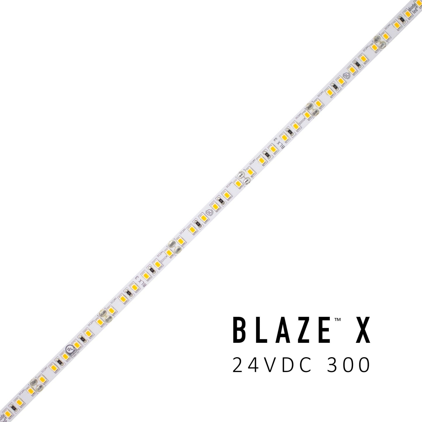 Diode LED DI-24V-BLX3-30-016 16.4ft Spool Blaze X 300+ Lumen Per Foot LED Tape Light 3000K 24V DC