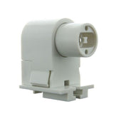 LH0166 Unshunted, push fit, screw down, compressible, lamp holder/socket with horizontal contacts HO/VHO