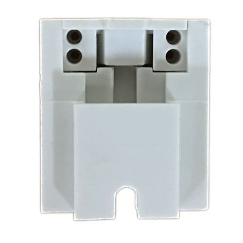 LH0165 Unshunted, push fit, screw down, stationary, lamp holder/socket with horizontal contacts HO/VHO