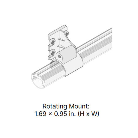 Diode LED DI-CPCHB-RD-180MB-2 Rod Channel 180 Degree Swivel Mount 2-Pack