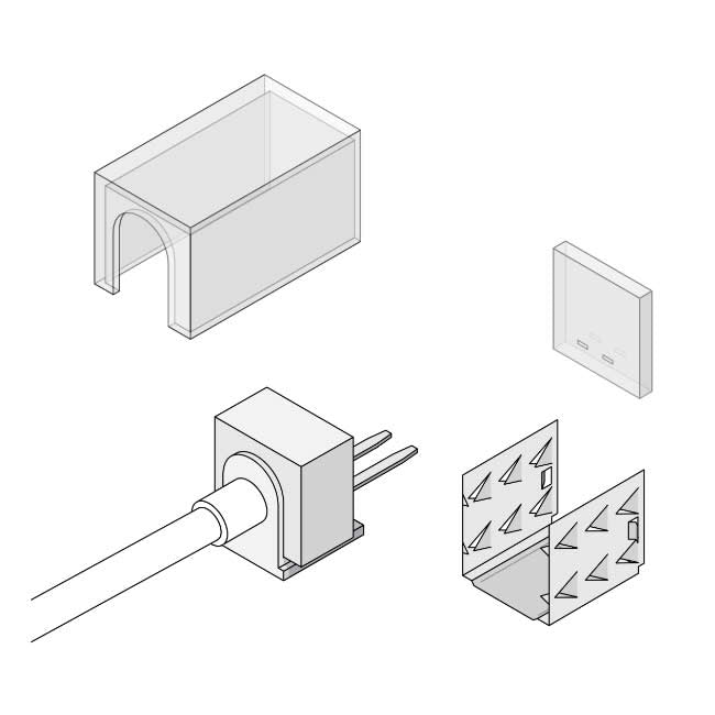 Diode LED DI-LIN-SE-STFC LINAIRE Flex Side Bend Straight Field Connector