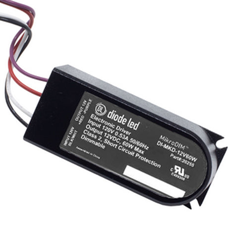 Diode LED DI-MKD-12V60W 60 Watt MikroDim Electronic Dimmable Driver 12V