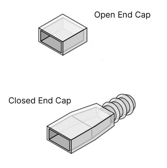 Diode LED DI-WL-EC Streamlite & Blaze / Blaze X Tape Light Wet Location (5) Open & (5) Closed End Caps Pack