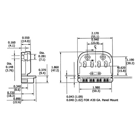 LH0002 Unshunted, 4 pin CFL 2G11 base slide on or screw mount lamp holder/socket