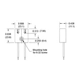 LH0005 Linear fluorescent medium bipin straight insertion lamp holder/socket