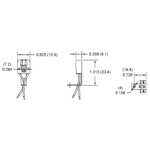 LH0011 Linear fluorescent T5 miniature bipin polycarbonate lamp holder/socket