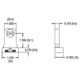 LH0026 Linear fluorescent T8/T10/T12 medium bipin polycarbonate lamp holder/socket