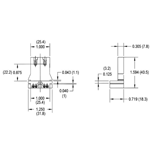 LH0028 Linear fluorescent T8/T10/T12 medium bipin polycarbonate lamp holder/socket