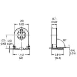 LH0032 Unshunted T8/T12 push fit lamp holder/socket without stop