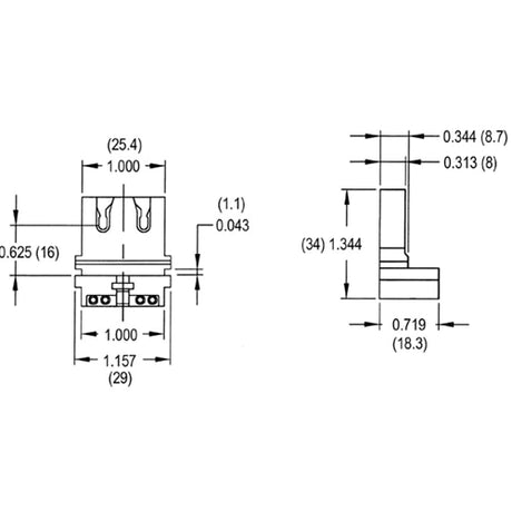 LH0033 Unshunted linear fluorescent T8 only straight insertion lamp holder/socket