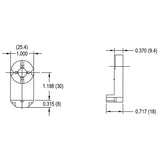 LH0038 Unshunted, rotary locking, T8/T10/T12 linear fluorescent lamp holder/socket