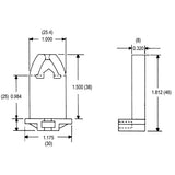 LH0054 Unshunted, T8/T10/T12 bolt down linear fluorescent lamp holder/socket