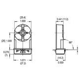 LH0076 Unshunted, rotary locking, push fit T8/T10/T12 lamp holder/socket