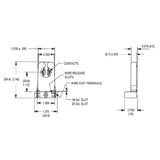 LH0093 Unshunted, slide on or screw down T8/T10/T12 lamp holder/socket