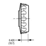 LH0152 Shunted, snap in with keyway, stationary slim line lamp holder/socket