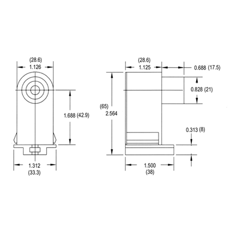 LH0158 Shunted, compressible end, push fit or screw down slimline lamp holder/socket