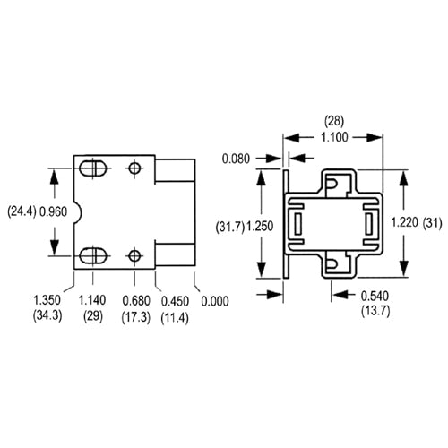 LH0179 5,7,9 & 11w G23, G23-2 2 pin CFL lamp holder/socket with two hole horizontal mount