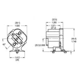 LH0200 8, 10 & 13w G24d-1, GX24d-1 2 pin CFL lamp holder/socket with split pin horizontal mounting