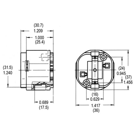 LH0202 8, 10 & 13w G24d-1, GX24d-1 2 pin CFL lamp holder/socket with two hole vertical mounting