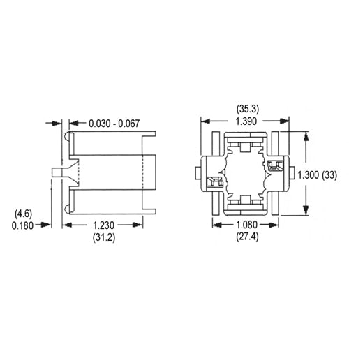 LH0205 18w G24d-2, GX24d-2 2 pin CFL lamp holder/socket with bottom snap in vertical mounting