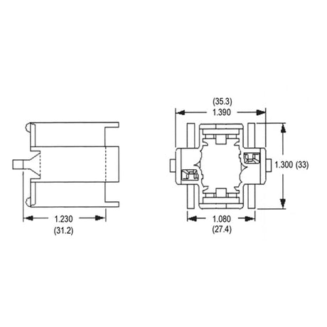 LH0212 26 or 32w G24d-3, GX24d-3 2 pin CFL lamp holder/socket with bottom snap in vertical mounting